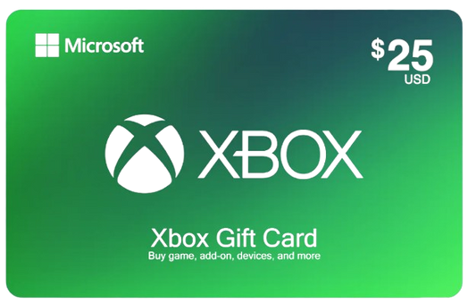 Xbox Gift Card $25 (US) – Instant Email Delivery