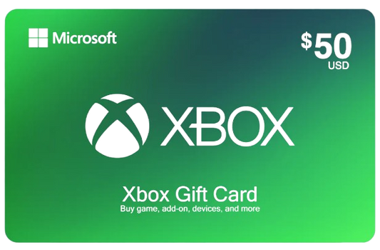 Xbox Gift Card $50 (US) – Instant Email Delivery